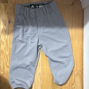 Adidas Youth Gray Baseball Pants